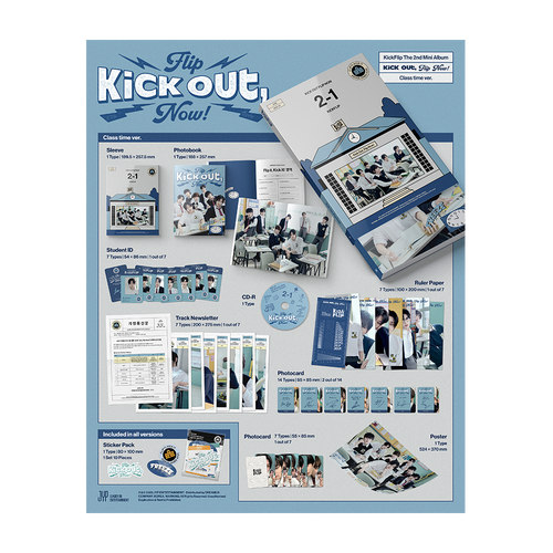 Kick The Time Kick Out, Flip Now! (Class time Ver.) CD - Signed Poster - KickFlip ...