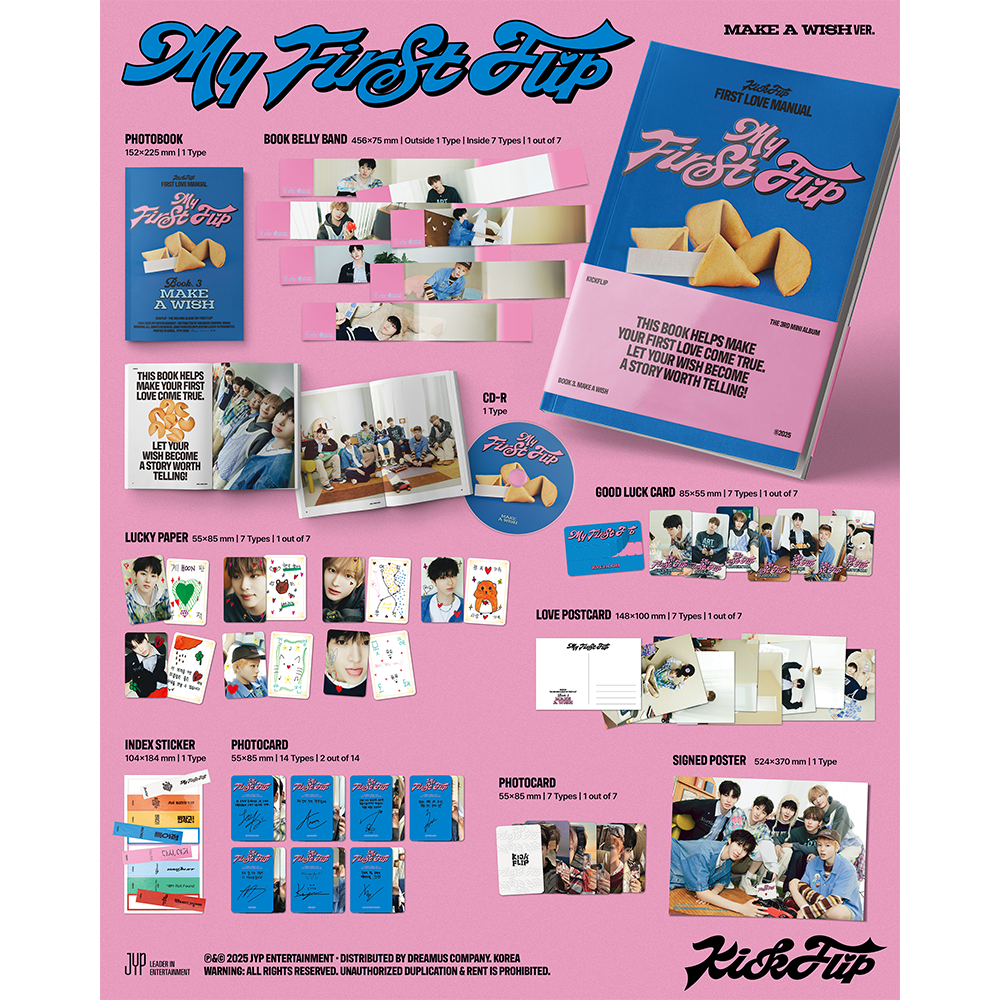 My First Flip (MAKE A WISH) Signed Contents